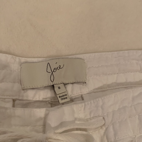 Joie linen pant. Zip front with drawstring waist; 2 front & 2 back pockets - Picture 6 of 8